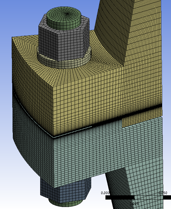 <img>The assembled mesh.