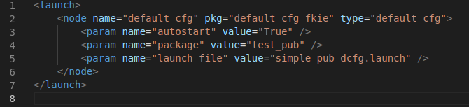 <img>Figure 16 The launch file to launch default_cfg itself.